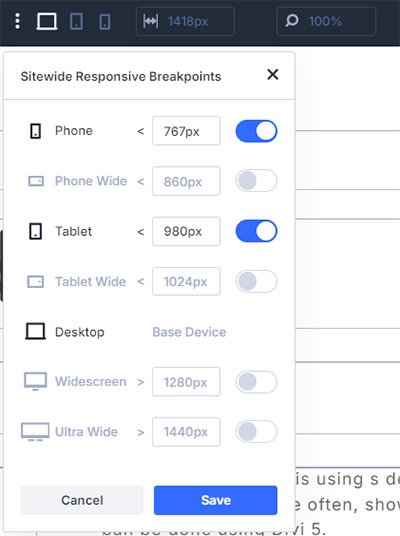 5 things you must know about Divi 5: Responsive settings