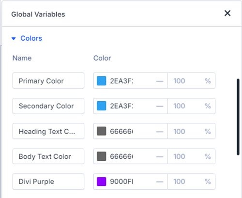 Divi 5 Variable Manager - starting a new website with Divi 5